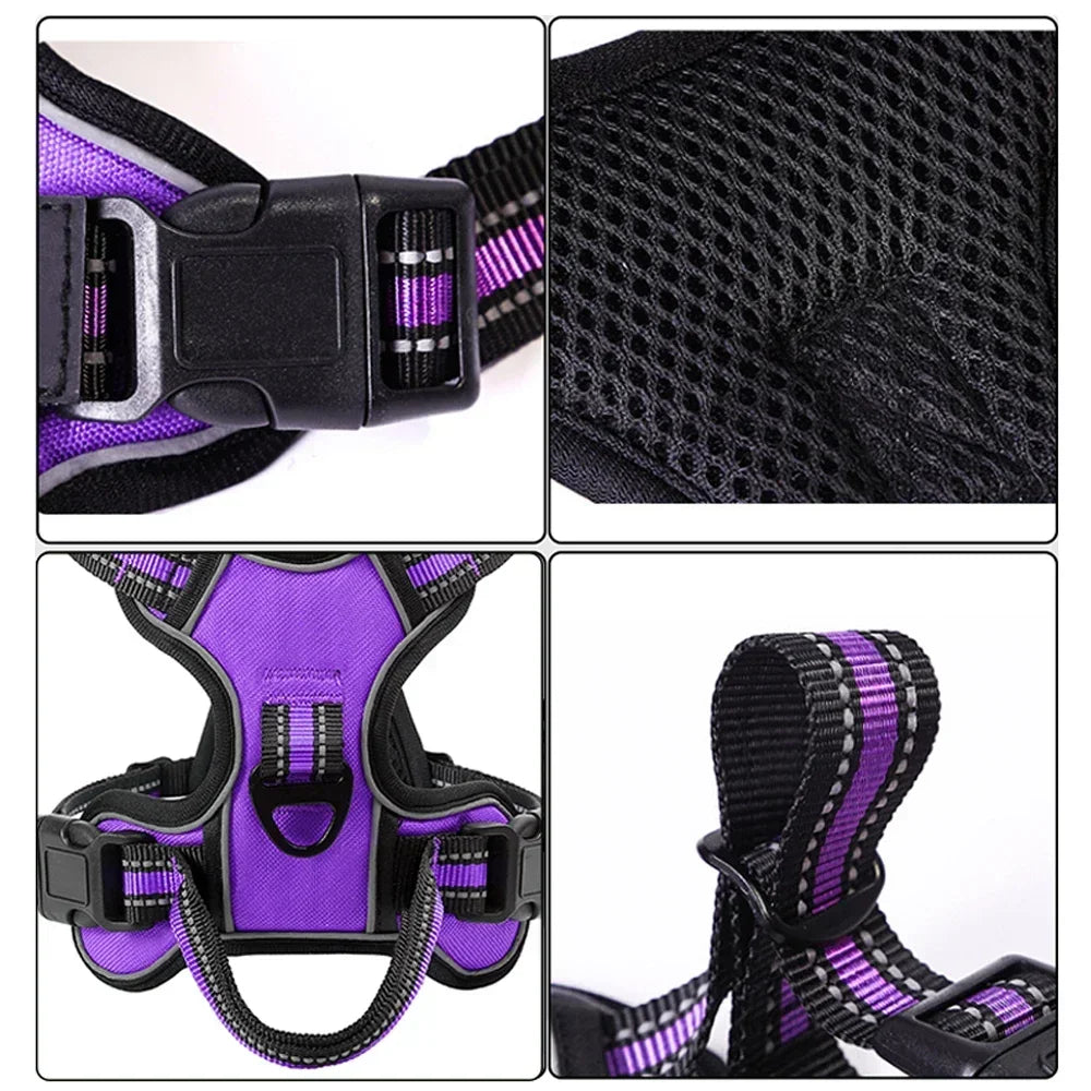 Harnais réglable en nylon pour chien