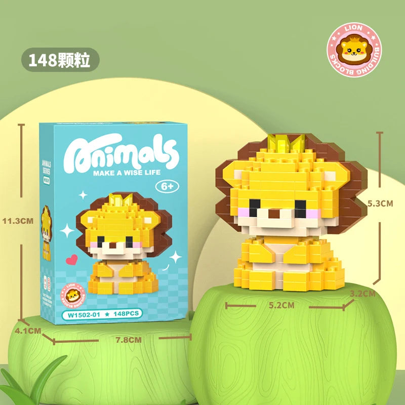 Ensemble De Briques Animaux Micro Blocs De Construction Pour Enfants Adultes Décoration Jouets Compatibles Lego ABS by LSDLBoutique.ch