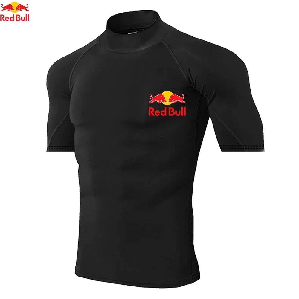 Red Bull Maillot Compression Manches Longues Blanc Séchage