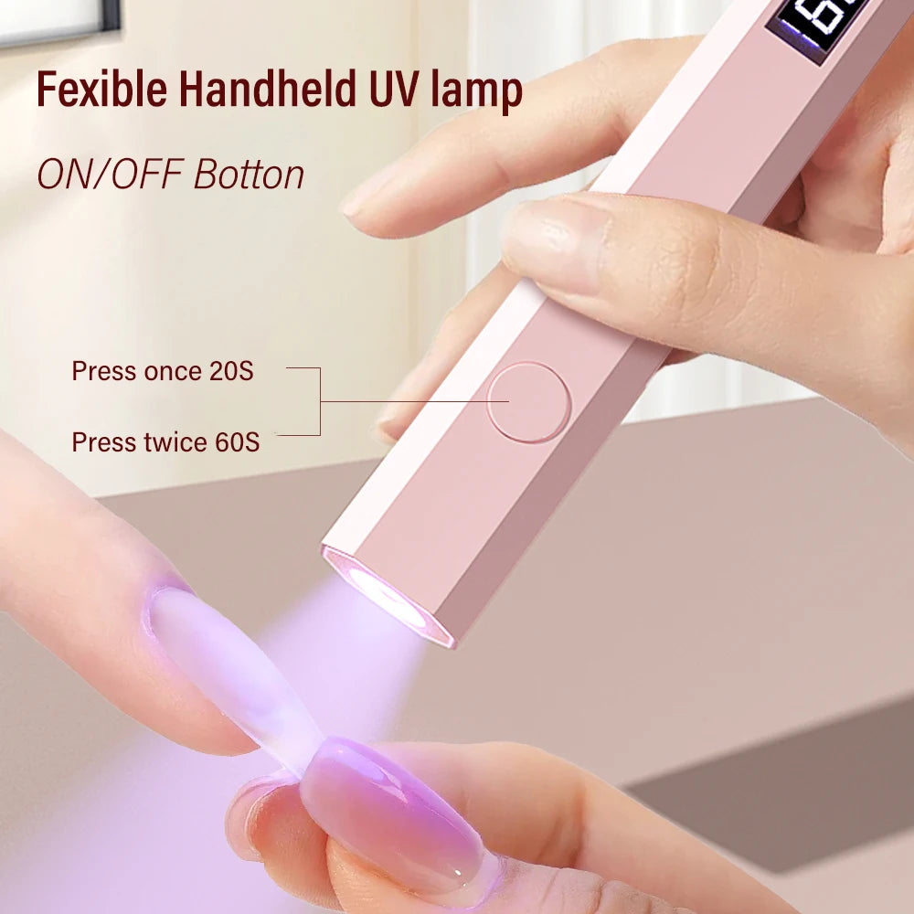 YIKOOLIN pratique lampe sèche-ongles à main UV/LED durcissement des ongles tout le vernis Gel outil d'art des ongles lampe à ongles rechargeable by LSDLBoutique.ch