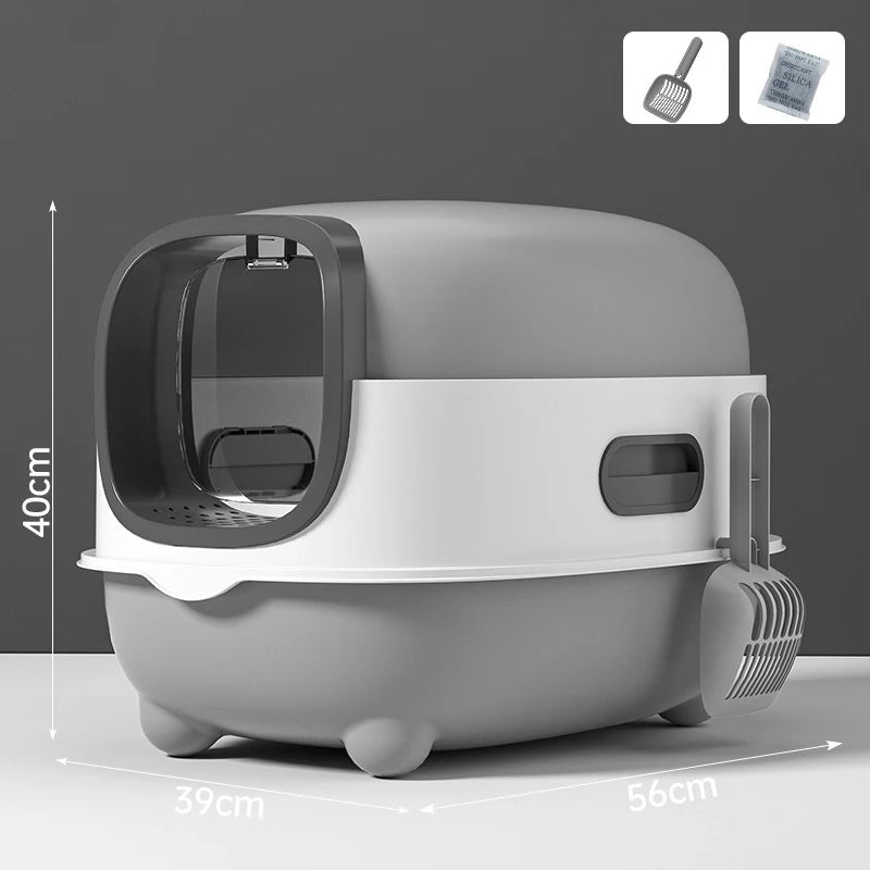 Odor Isolation, Dual-purpose, Foldable Design, Can Accommodate Cats Weighing Less T ,Closed Cat Litter Box, Splash Proof