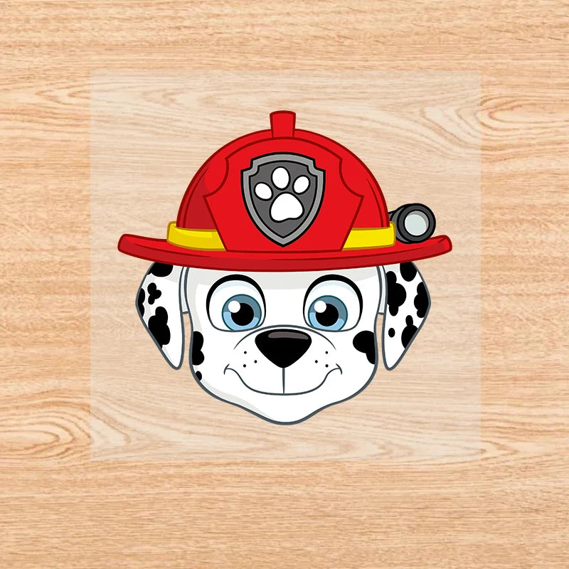 PAW Patrol-Autocollants de vêtements de dessin animé mignons, fer sur des patchs, autocollants de transfert de chaleur Anime Kawaii, cadeau de bricolage cool, fête de vacances by LSDLBoutique.ch