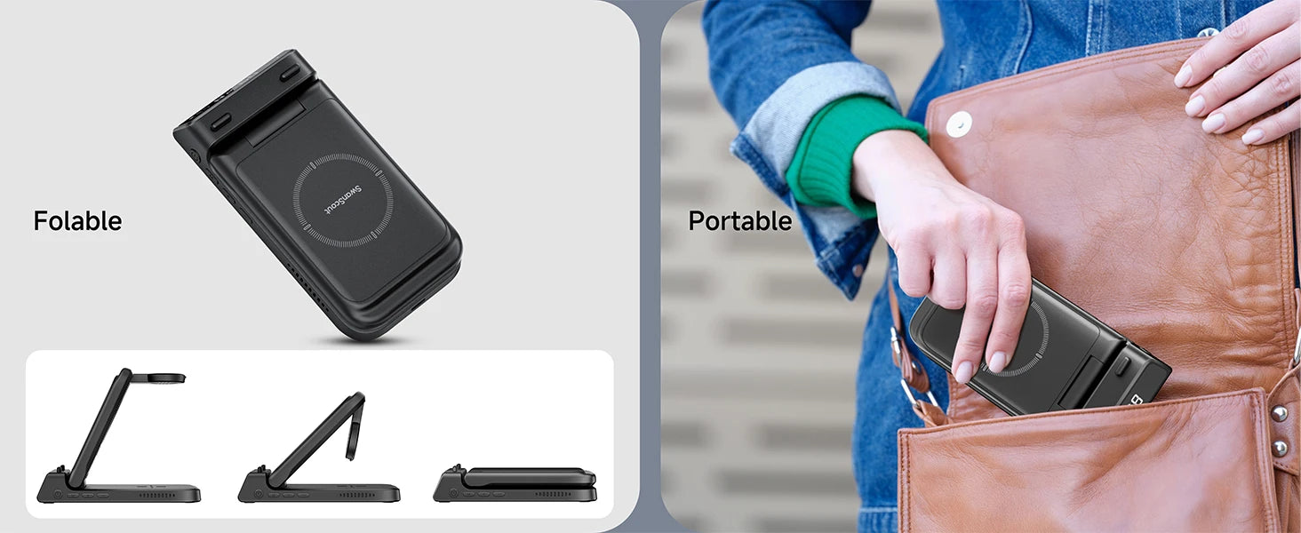 SwanScout 703A Chargeur Sans Fil MultiAppareils iPhone Apple Watch AirPods