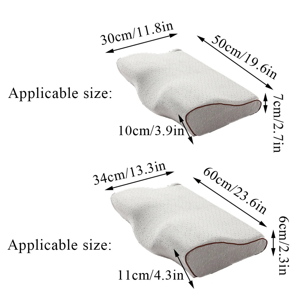 Taie D'Oreiller Papillon Doux Polyester-Coton Lavable