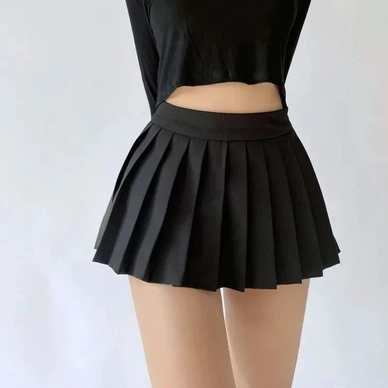 Jupe plissée Spice Girl Mini Skirt noire – LSDLBoutique