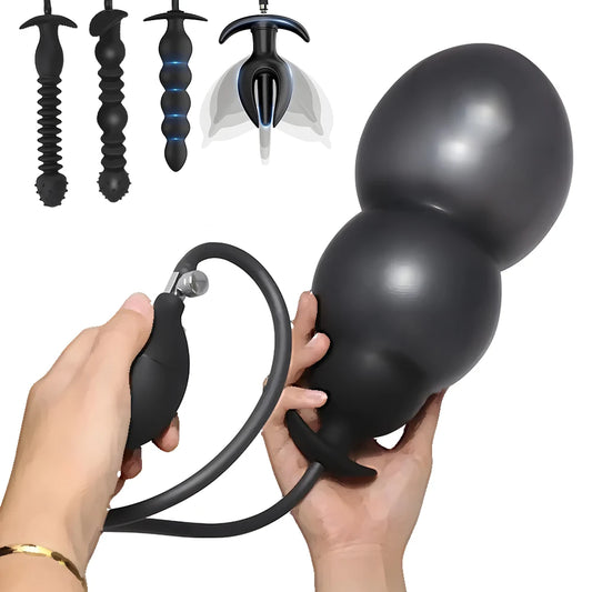 Plug Anal Gonflable BDSM – Dilatateur, Extenseur Anal, Stimulateur Prostate & Point G – Sextoy Adulte