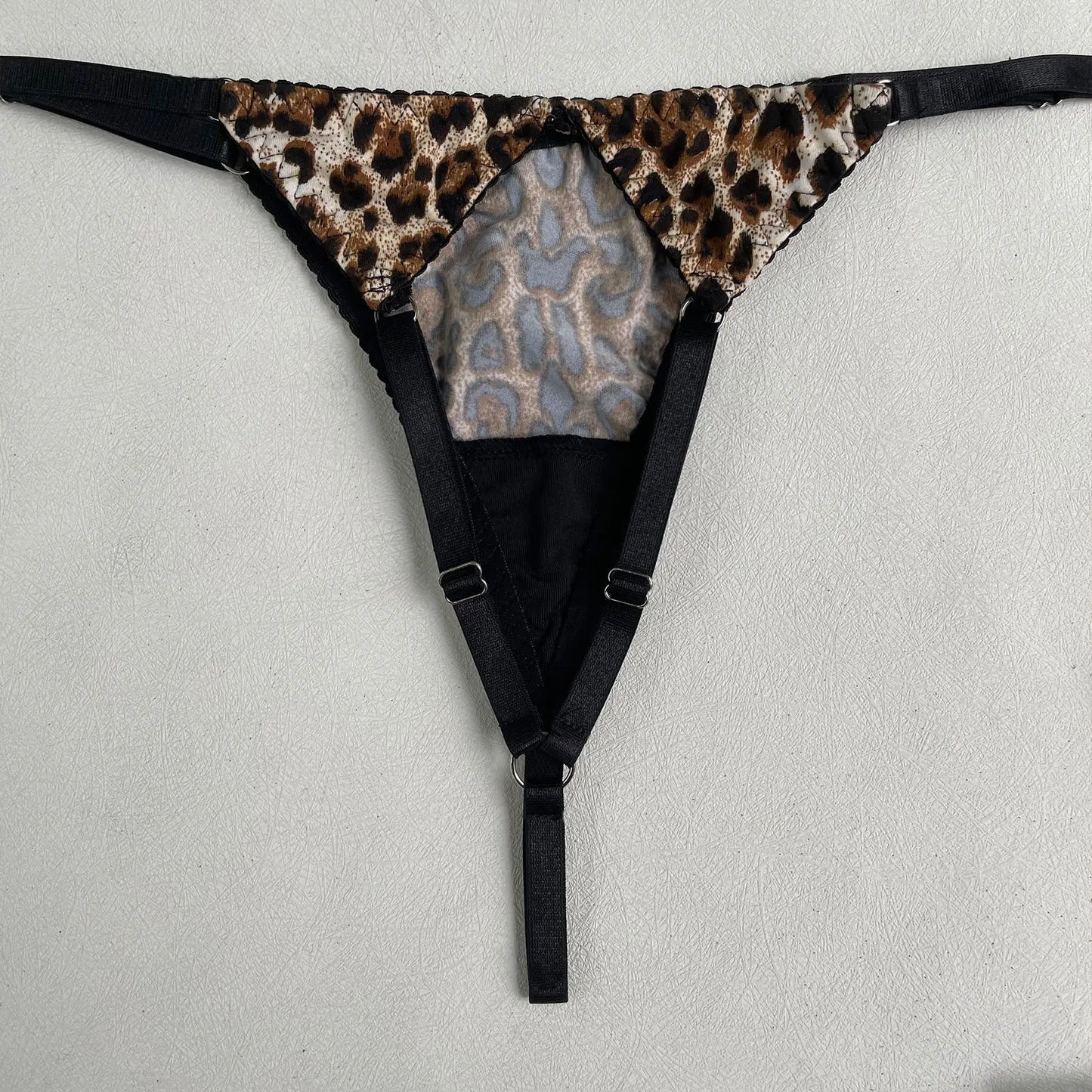 Ellolace Lingerie Satin Fin Dentelle Rouge 5Pièces