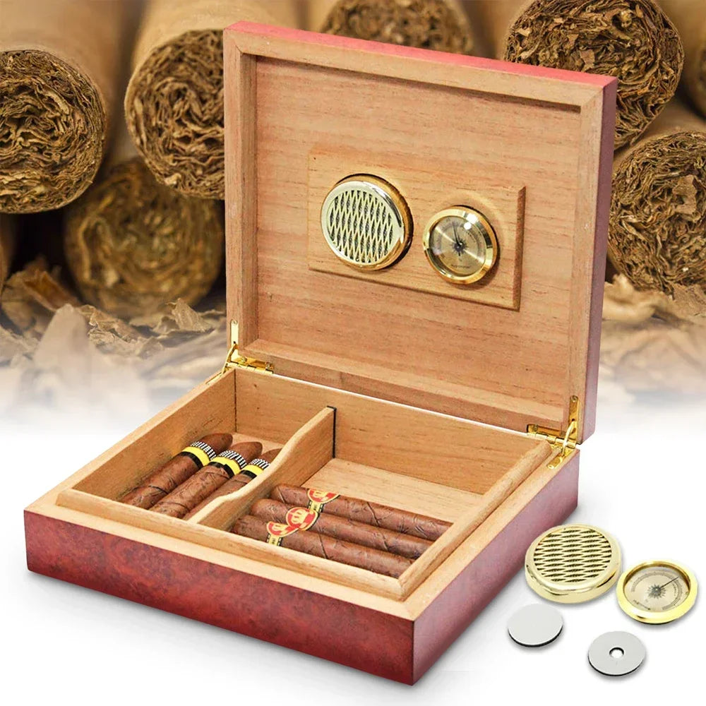 Premium wooden humidor, moisturized humidor, gift for your own use