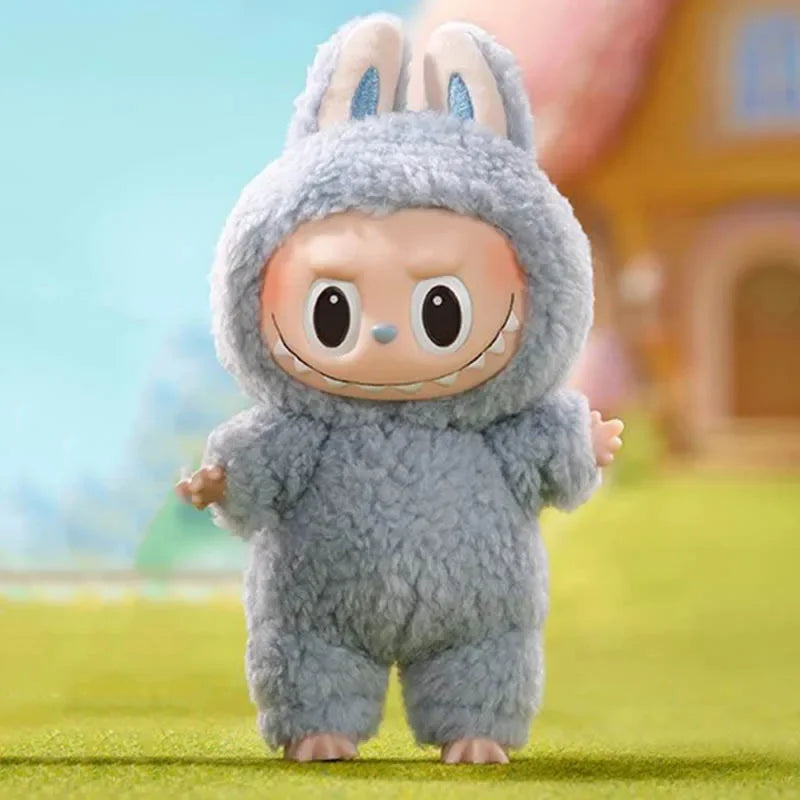 POP MART The Monsters Labubu Figurine Vinyle Marron Macaron