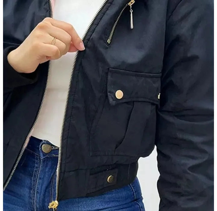 RANM Veste À Capuche Femme Polyester Rose Doublée Polaire