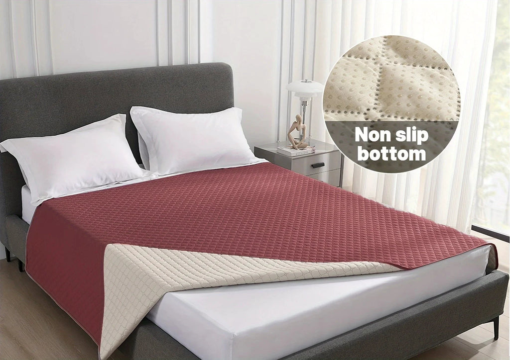 Housse De Lit Chien Anti-Fuite Antidérapante Imperméable Gris