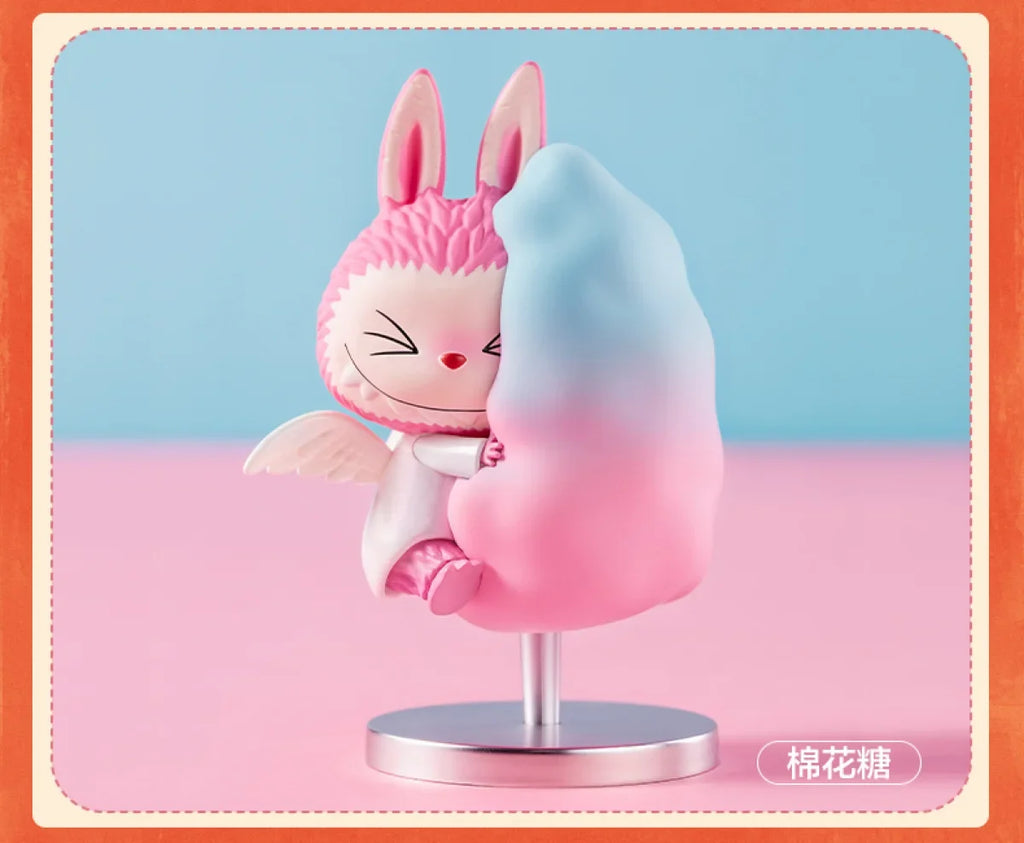 Pop Mart Labubu Candy Monsters PVC Figurine Pink Blue