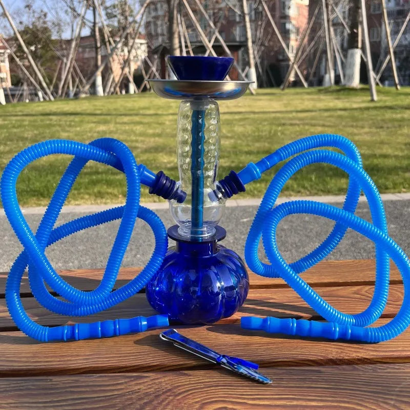 Chicha Ensemble Ovale Guillé Acrylique Double Tuyau Silicone Huge Mai