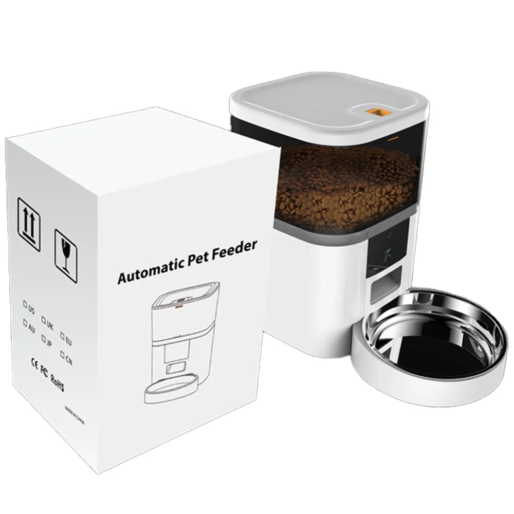 Distributeur automatique de nourriture pour chat – Grande capacité 4 L avec caméra – ZYfeeder