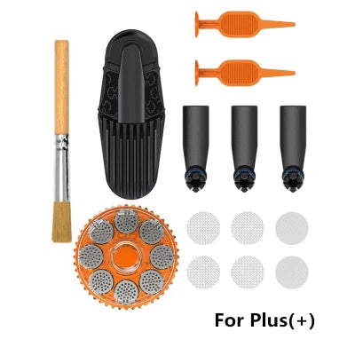 Top Mighty + Plus-Vaporisateur d'herbes sèches, conduction et convection, céramique, température de chauffage réglable, kit de vape portable Mod HerRh