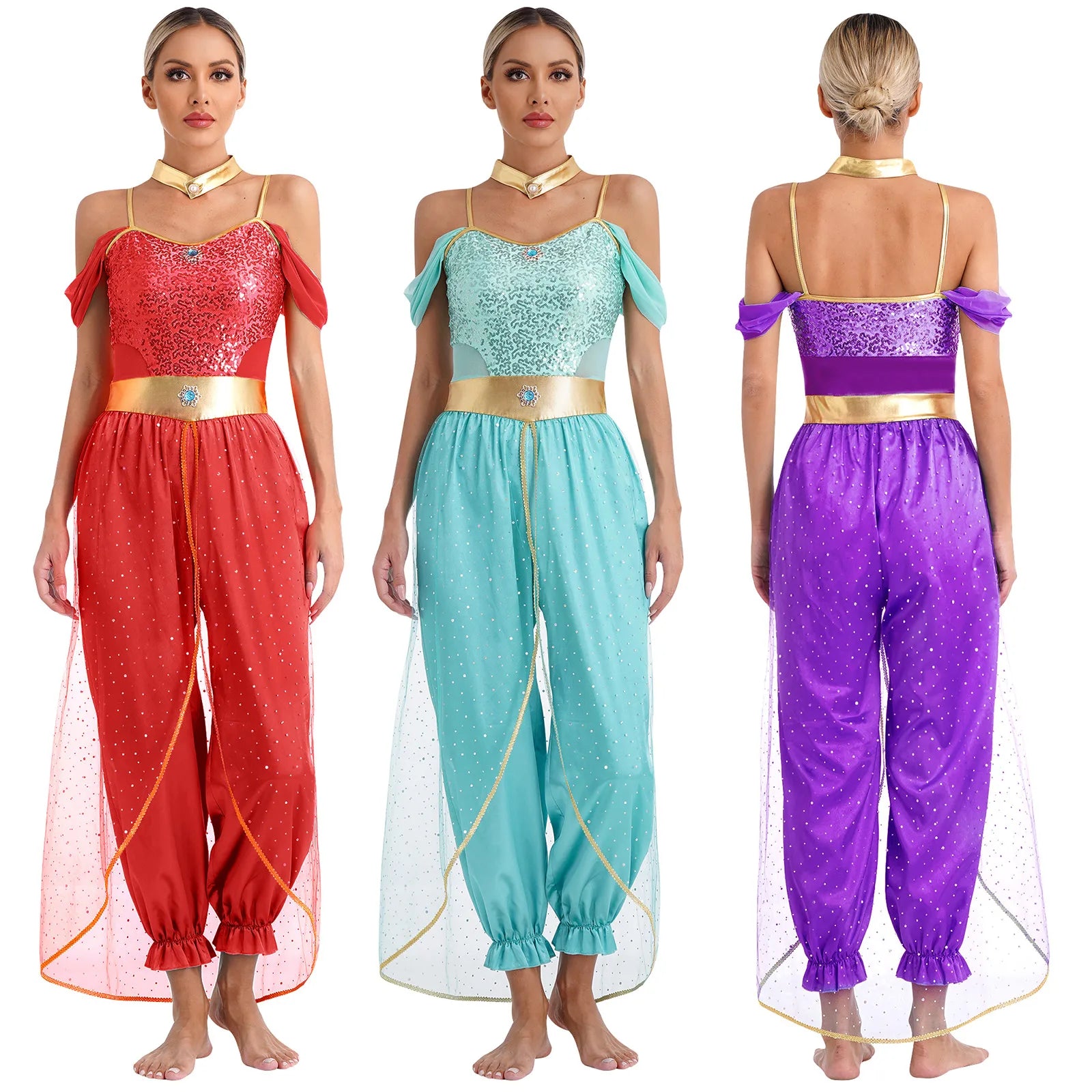Oriental Princess Costume — Embroidered Outfit for Festivals and Themed Parties