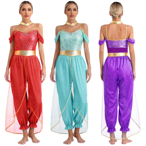 Orientalisches Prinzessinnenkostüm — Besticktes Outfit für Festival und Mottoparty