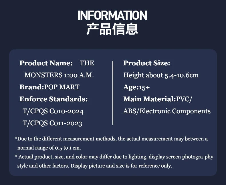 POP MART Labubu Monstres Figurine PVC Boîte Mystère