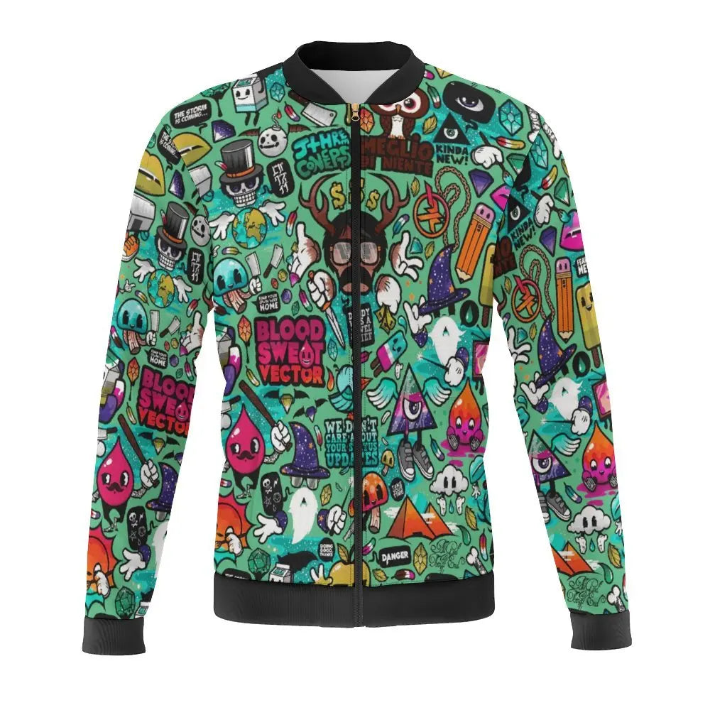 Blouson Aviateur Graphique 3D Imprimé Nigeria Afrique Ouest