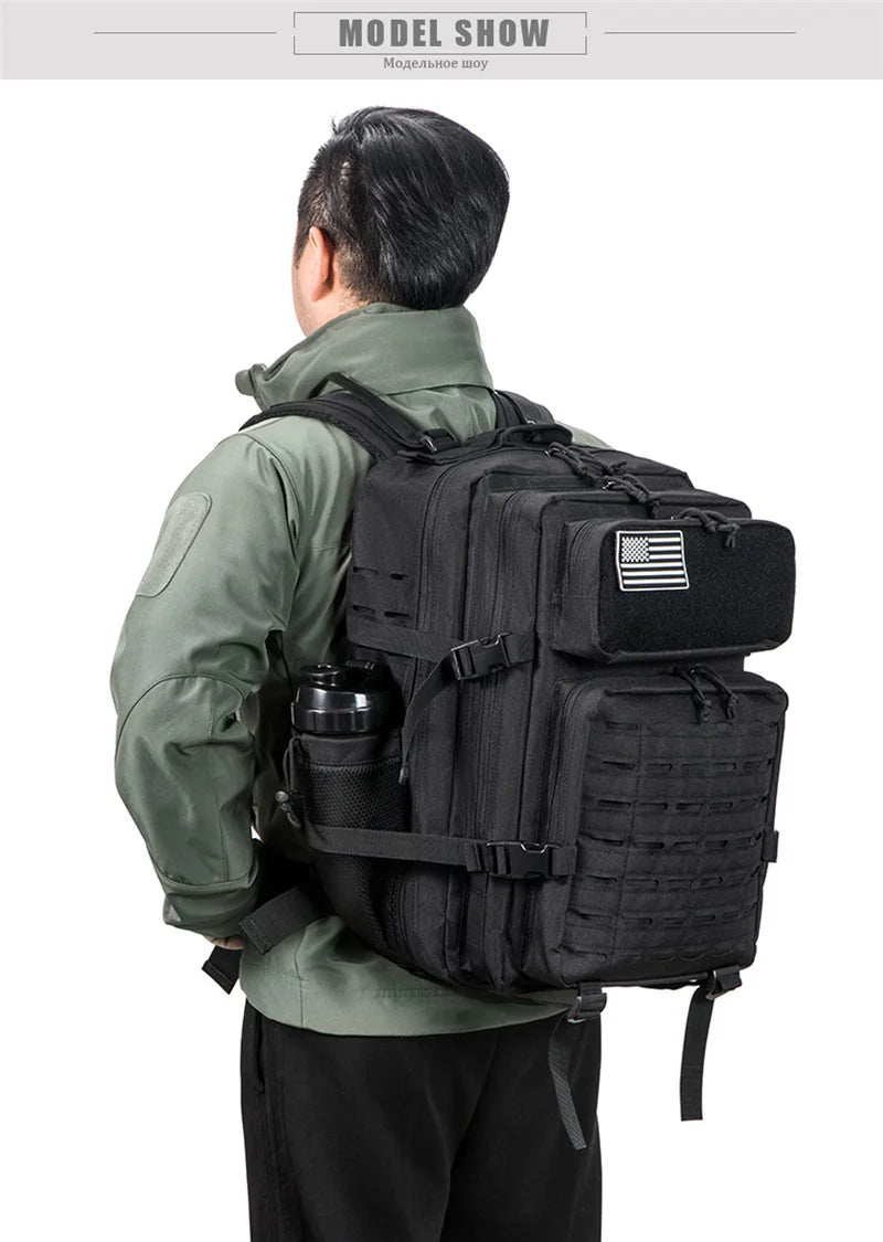 DulBackpack MOLLE-Rucksack, Tarngrau, 45 l