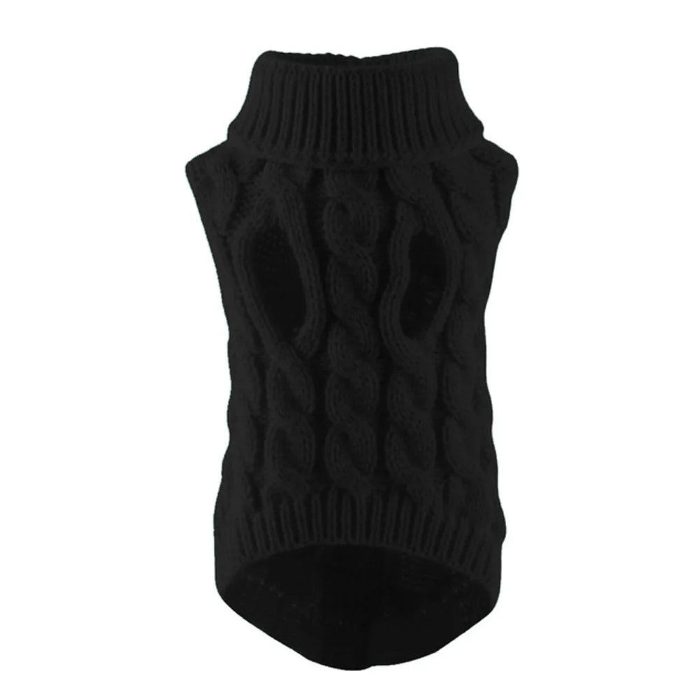 Pull Pour Chien Tricot Torsadé Automne Hiver Chaud Doux