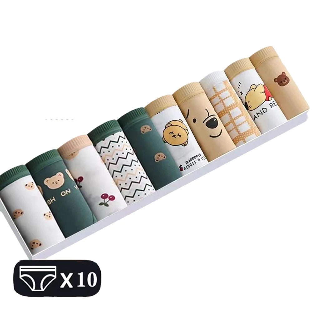 Jog MCERG Culotte Femme Coton Élasthanne Doux Lot de 10