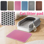 Cat Litter Mat Non Slip Big Pet Litter Box Filter Mat Double Layer Wear Resistant Waterproof Cat Litter Mat Pet Clean Supplies