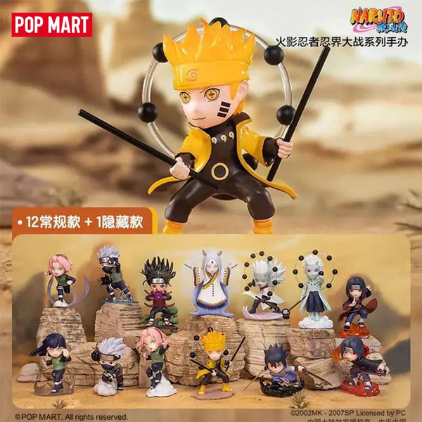 POP MART Naruto Sasuke Ninja World War Series Blind Box Toys Cute Surprise Guess Bag Doll Anime Figure Ornament Model…