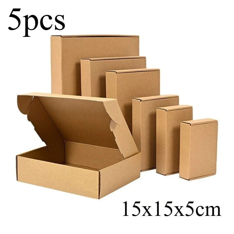 Brown Corrugated Mailer Box Shipping Packs 5 10 20