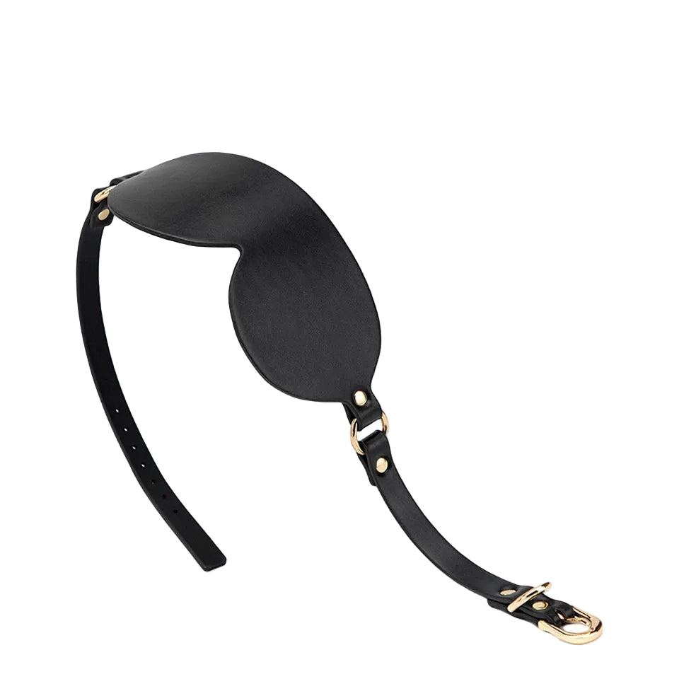 Masque pour les yeux en cuir synthétique rivete