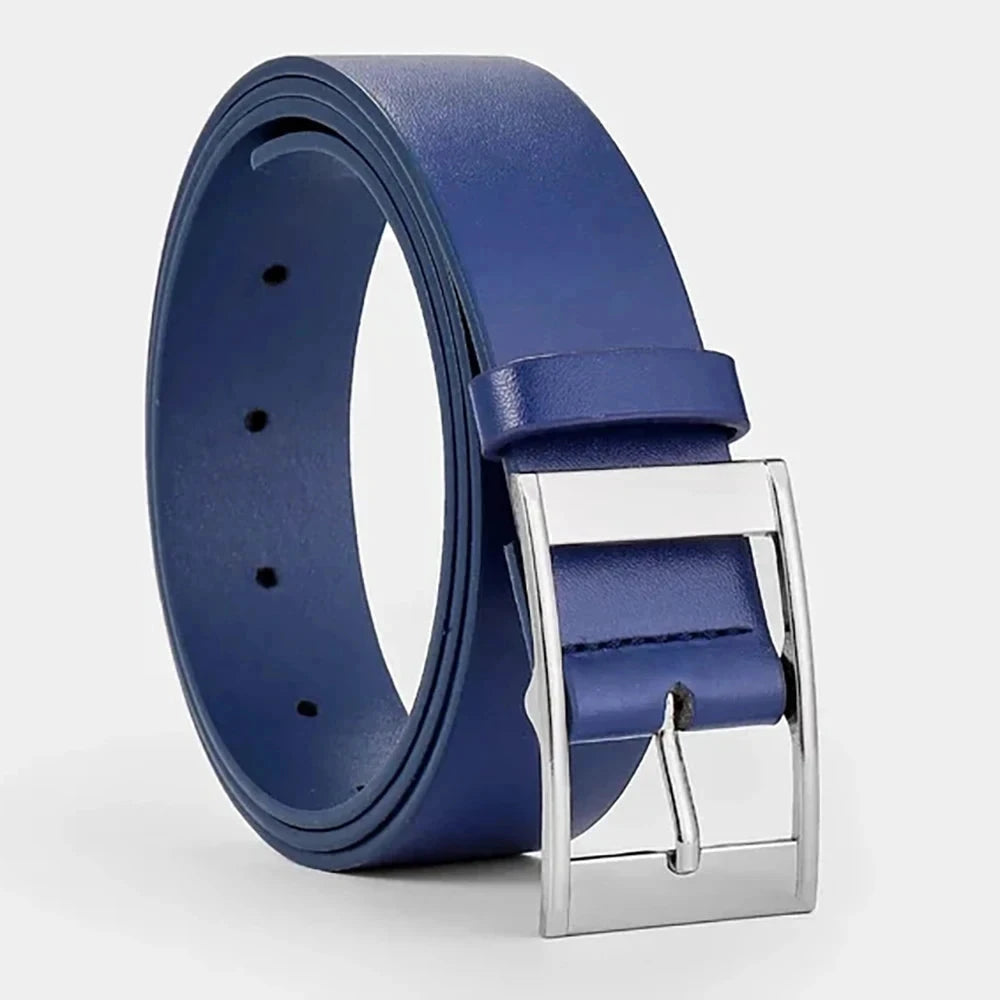 Ceinture homme cuir PU 3 cm – Boucle ardillon métal - LSDLBoutique