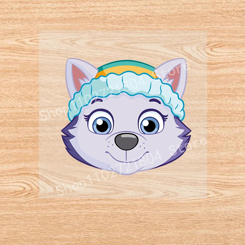 PAW Patrol-Autocollants de vêtements de dessin animé mignons, fer sur des patchs, autocollants de transfert de chaleur Anime Kawaii, cadeau de bricolage cool, fête de vacances by LSDLBoutique.ch