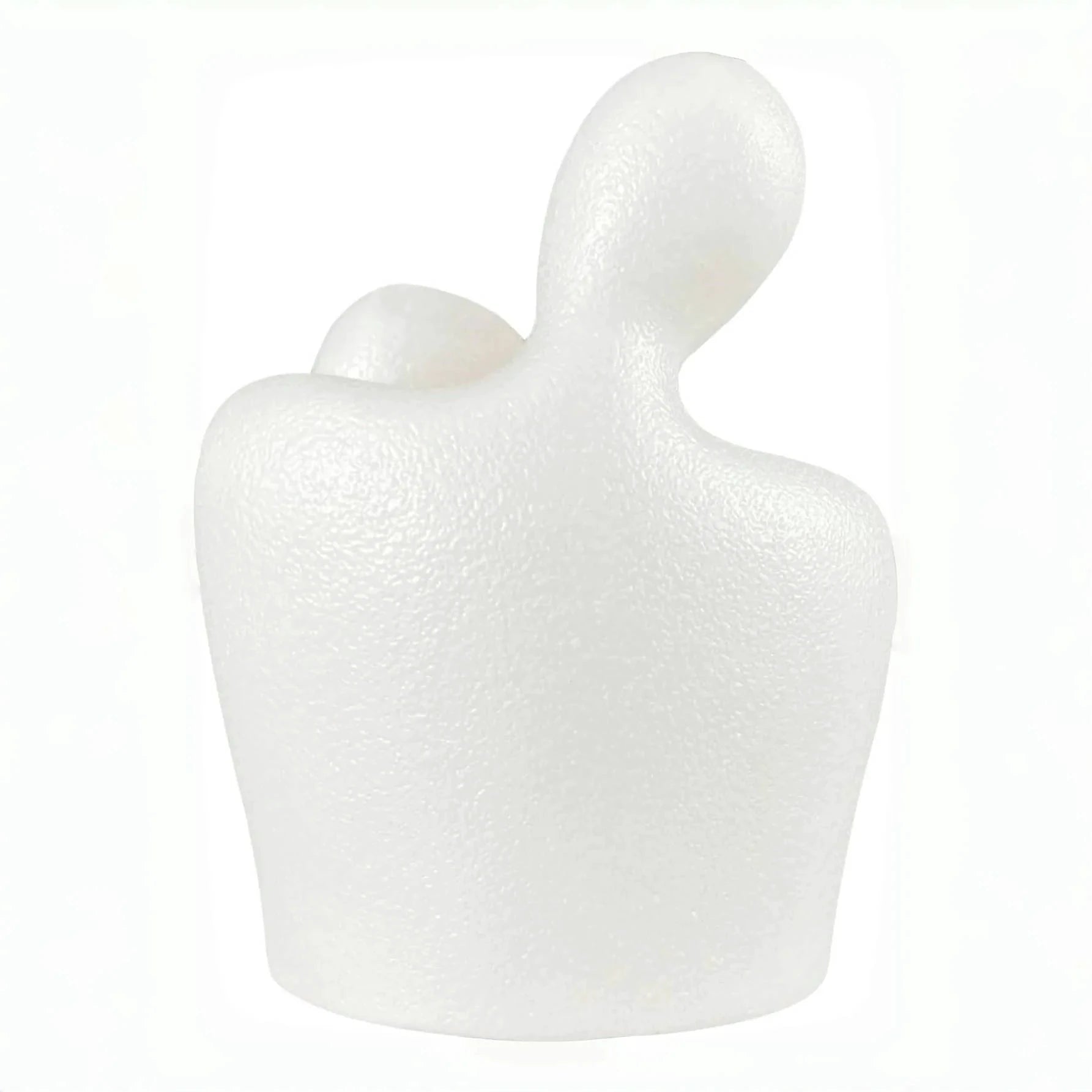 Figurine Cœur Plaqué Or en Céramique Noir et Blanc