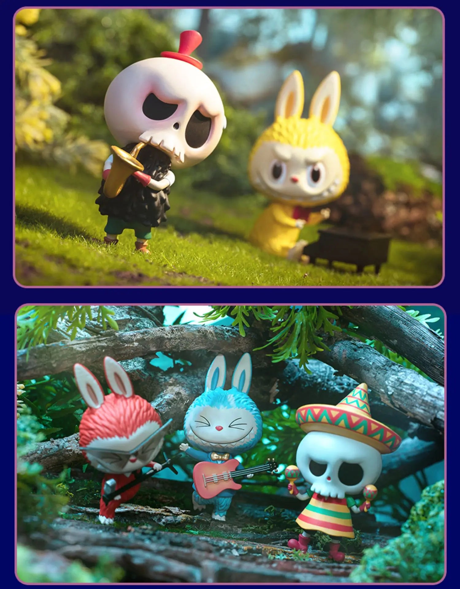 Pop Mart Labubu Forêt Concert Figurine PVC Collection