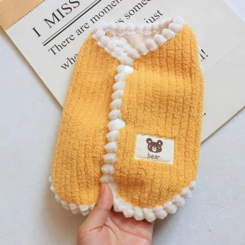 Manteau D'hiver Chien Et Chat En Polaire Douce Petite Taille