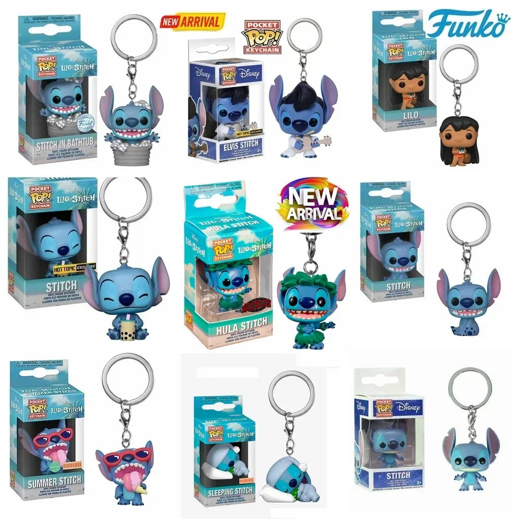 FUNKO POP Disney HULA STITCH ELVIS SLEEPING STITCH dans la baignoire été STITCH porte-clés jouet TIKI STITCH LILO SCRUMP porte-clés jouets by LSDLBoutique.ch