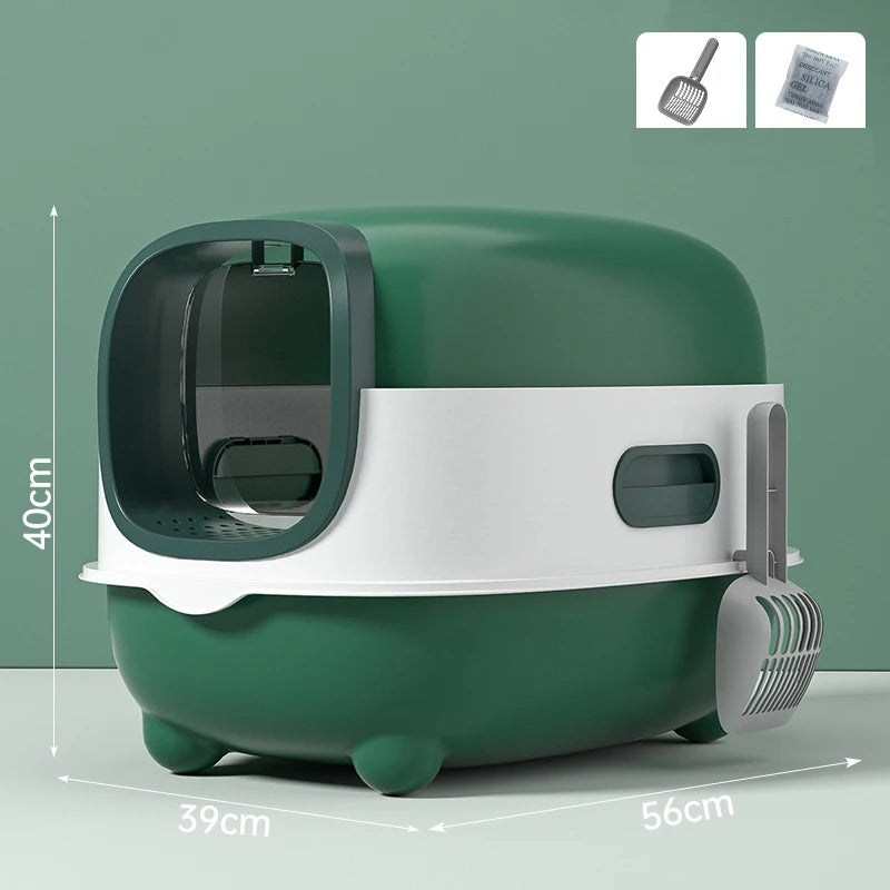 Odor Isolation, Dual-purpose, Foldable Design, Can Accommodate Cats Weighing Less T ,Closed Cat Litter Box, Splash Proof