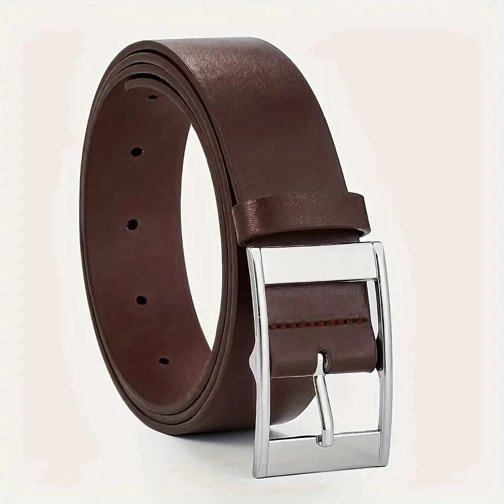 Ceinture homme cuir PU 3 cm – Boucle ardillon métal - LSDLBoutique