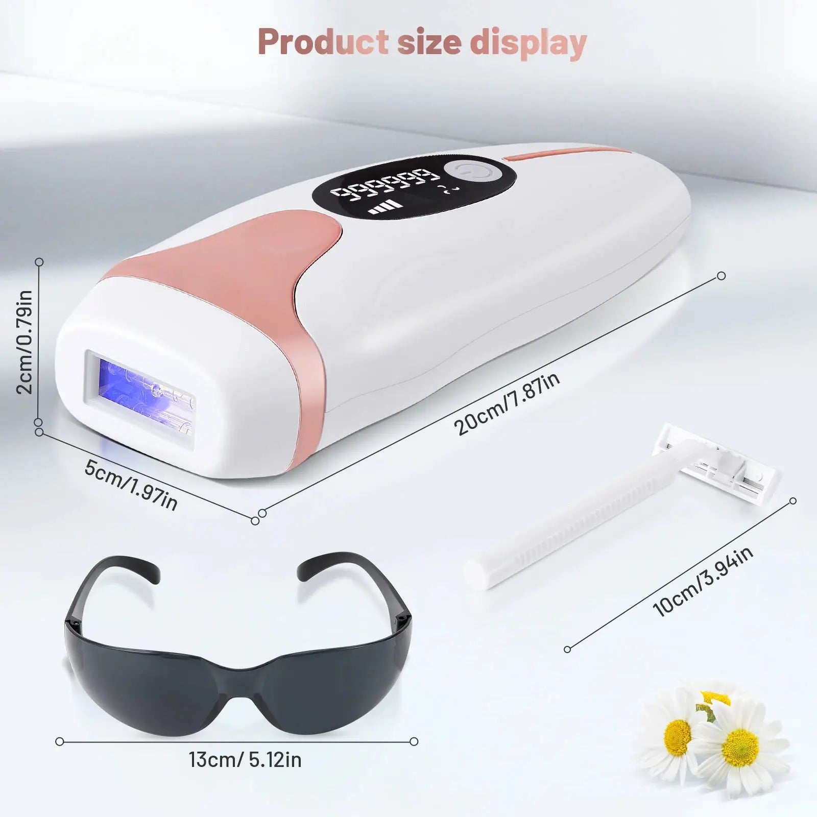 Épilateur à lumière pulsée IPL 999 900 flashs