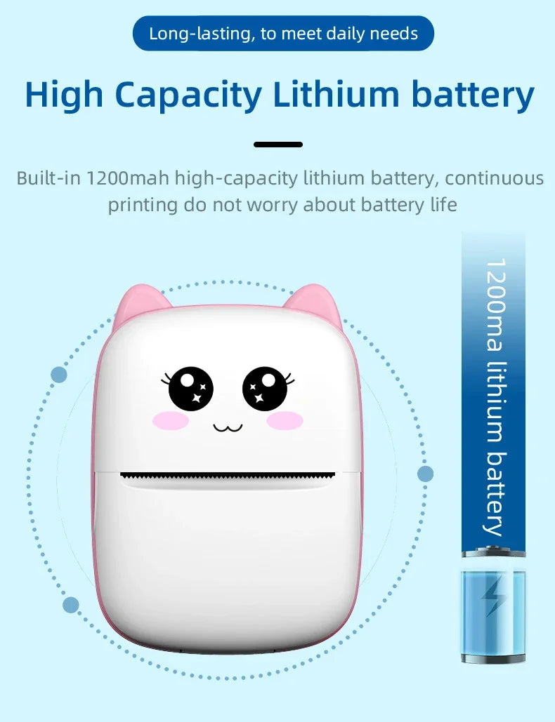 Imprimante Thermique Portable 58mm Bluetooth Sans Fil