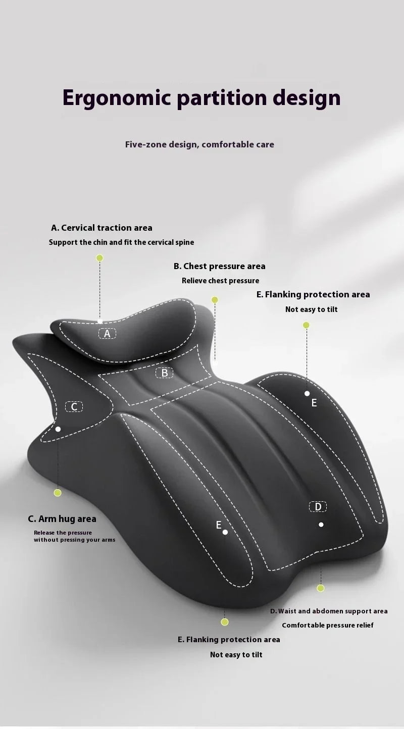 Oreiller Multifonction Mémoire De Forme Gris Chevet