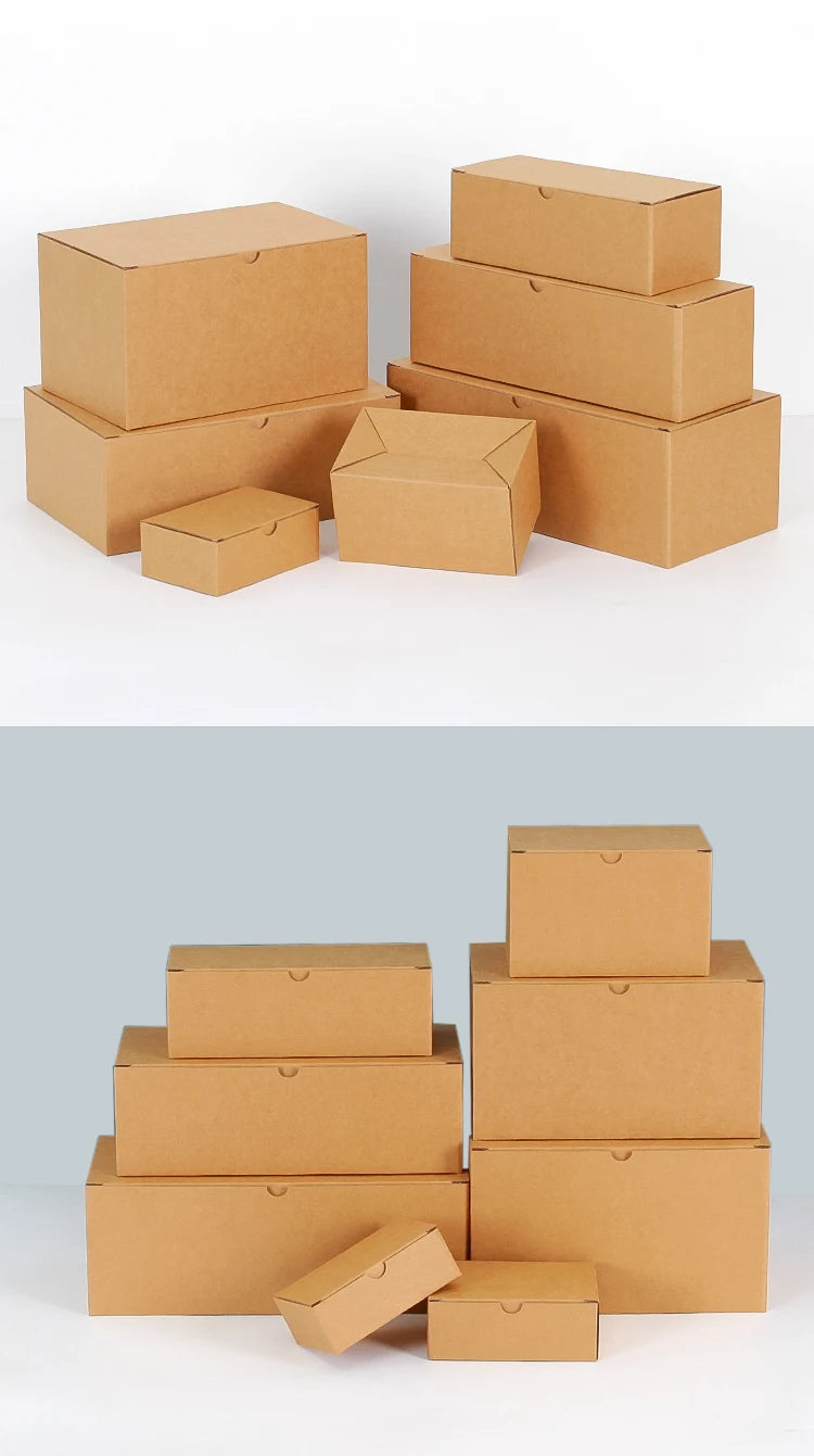 Folding Corrugated Paper Boxes, Pack of 20 for Shipping