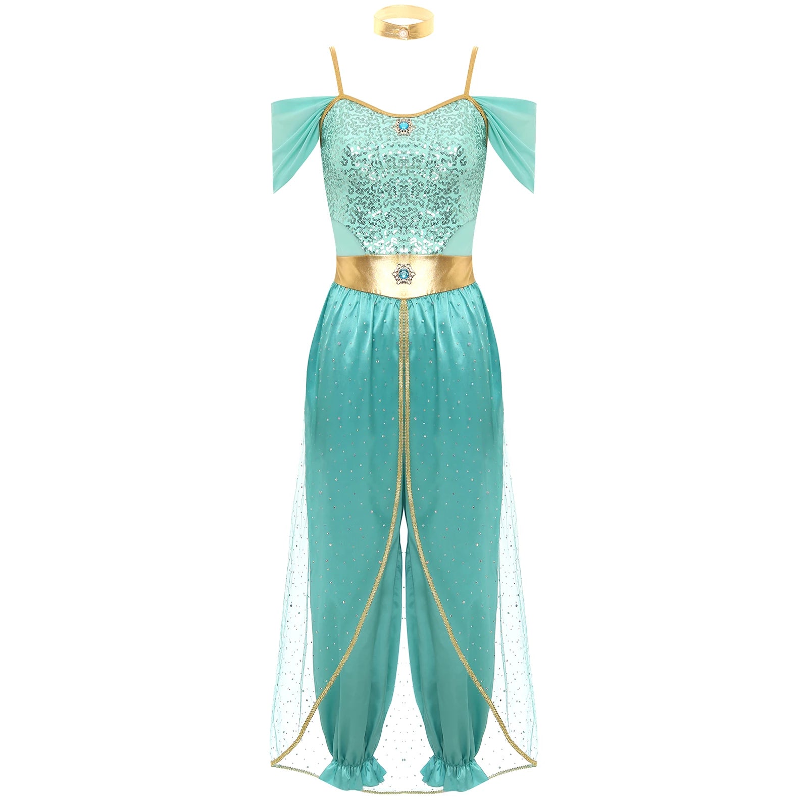Oriental Princess Costume — Embroidered Outfit for Festivals and Themed Parties