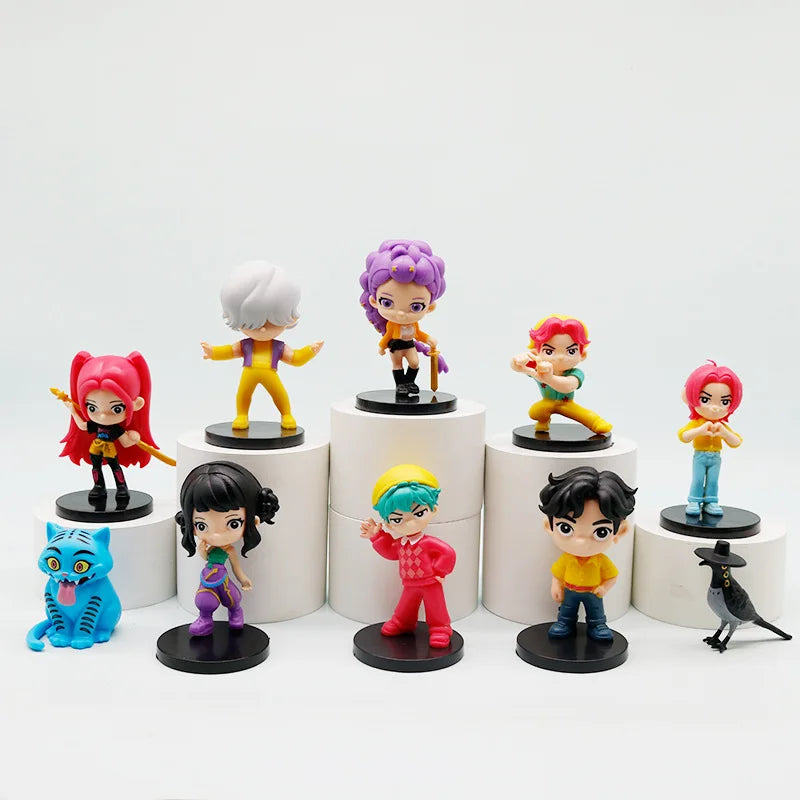 KPop chasseurs de démons dessin animé Figurine poupée jouets Mira Rumi Zoey Huntrix PVC modèle Statue Collection décoration cadeaux d'anniversaire by LSDLBoutique.ch