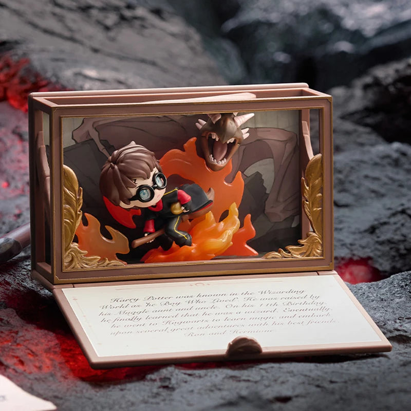 POPMART Harry Potter Poudlard série biographique boîte aveugle devinez sac jouets originaux poupée mignon Anime Figure ornements cadeau by LSDLBoutique.ch