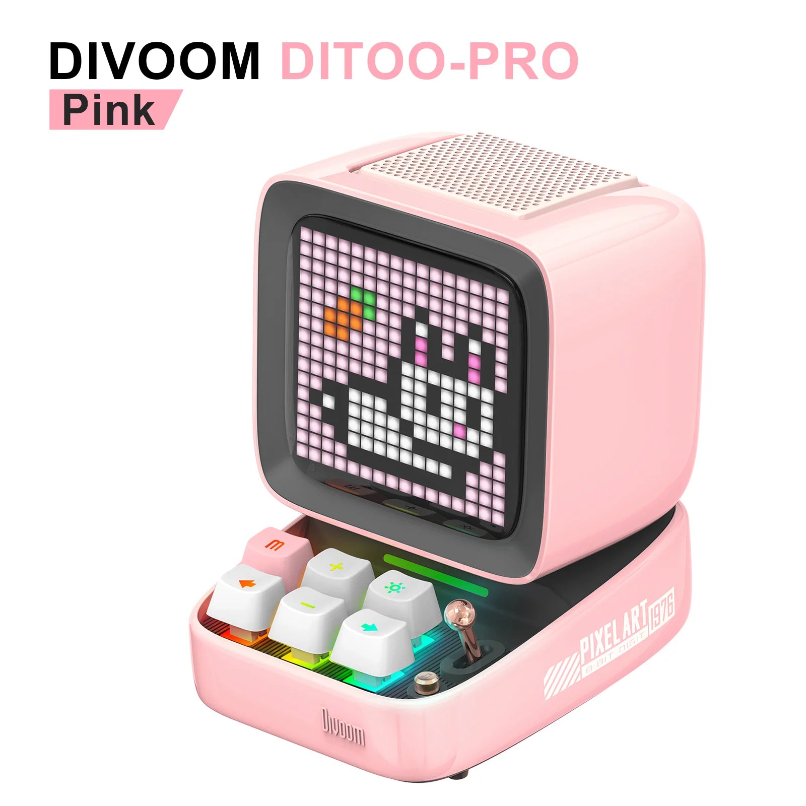Divoom Ditoo Pro Haut Parleur Portable Pixel Art LED Rose