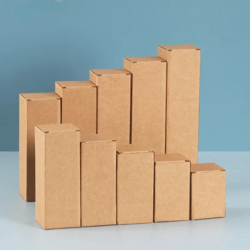 Corrugated Rectangular Cardboard Packaging Boxes, Pack of 20