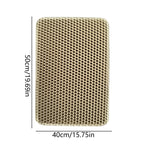Cat Litter Mat Non Slip Big Pet Litter Box Filter Mat Double Layer Wear Resistant Waterproof Cat Litter Mat Pet Clean Supplies