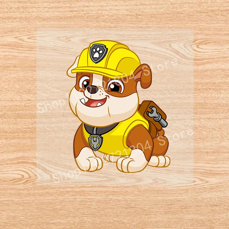 PAW Patrol-Autocollants de vêtements de dessin animé mignons, fer sur des patchs, autocollants de transfert de chaleur Anime Kawaii, cadeau de bricolage cool, fête de vacances by LSDLBoutique.ch