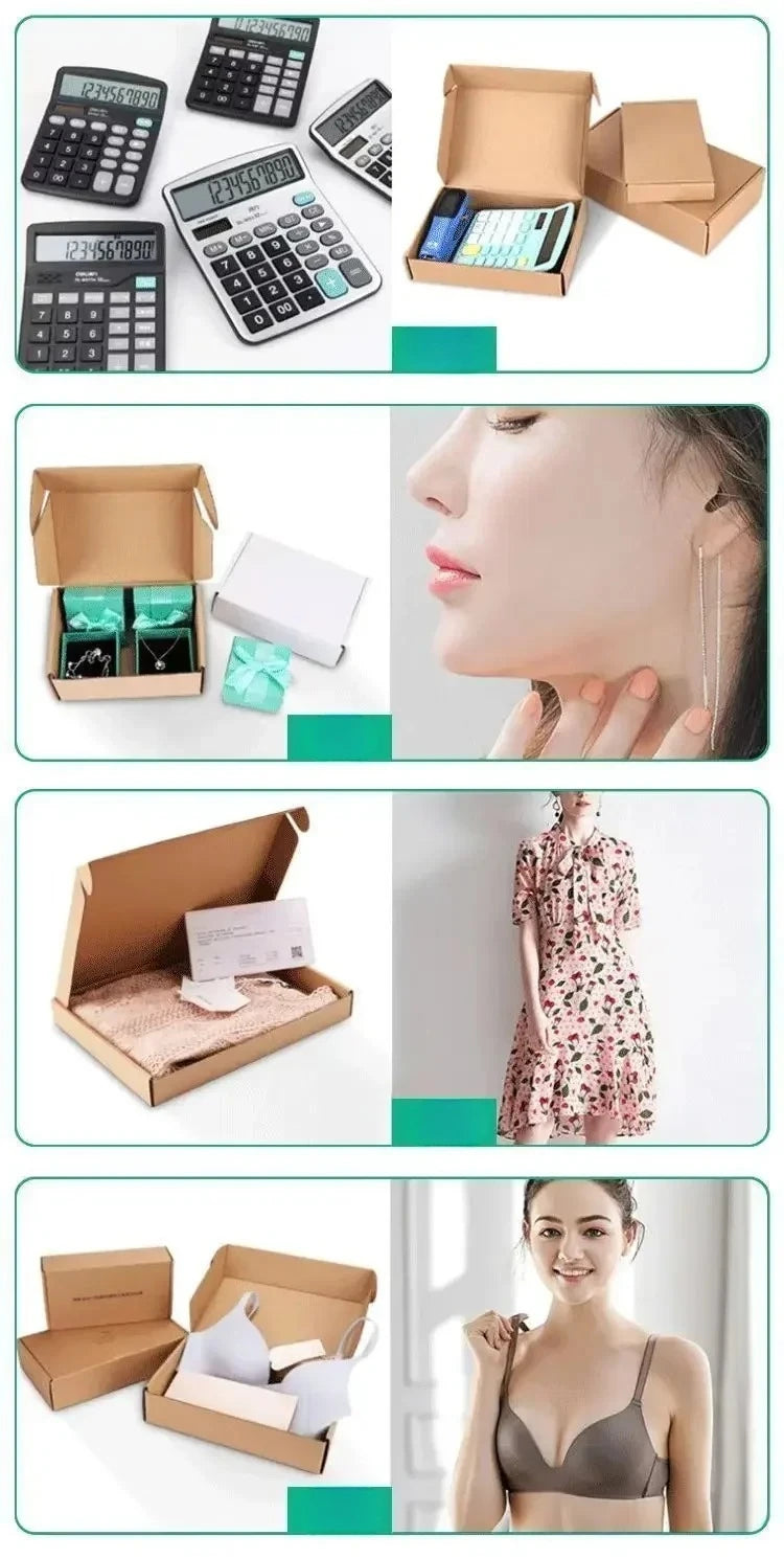 Brown Corrugated Mailer Box Shipping Packs 5 10 20